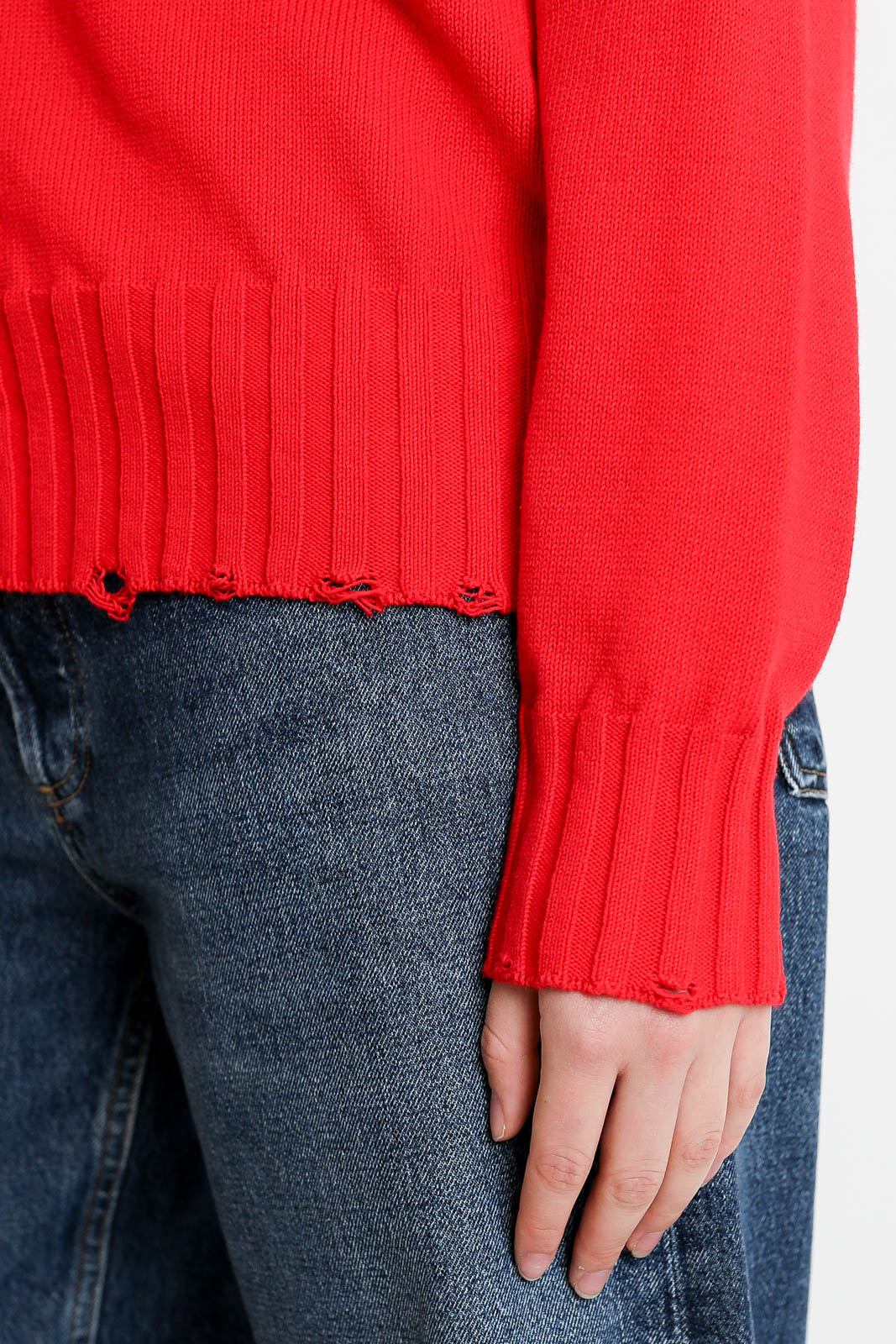 Atomo Factory, Cardigan aus Baumwolle in Rosso