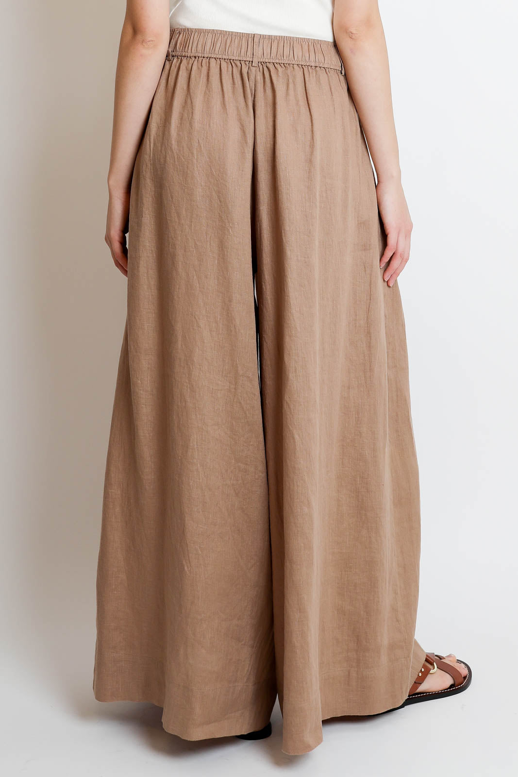 Zenggi, Hose/Culotte Washed Linen in Cafe au Lait