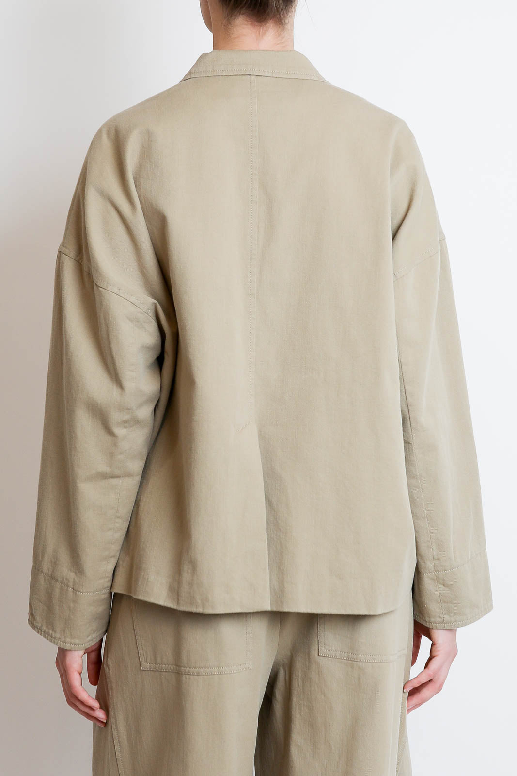 Zenggi, Blazer Cotton Twillloose in Khaki