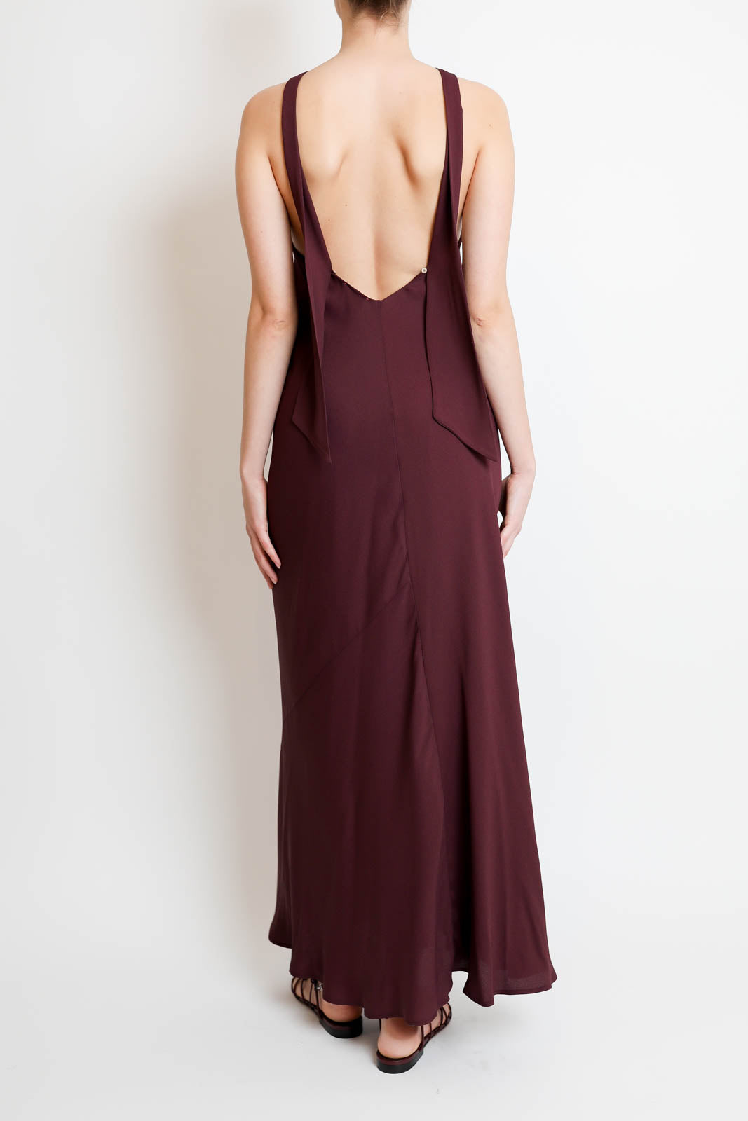 Forte-Forte, Kleid Crepe Marocaine in Ruby