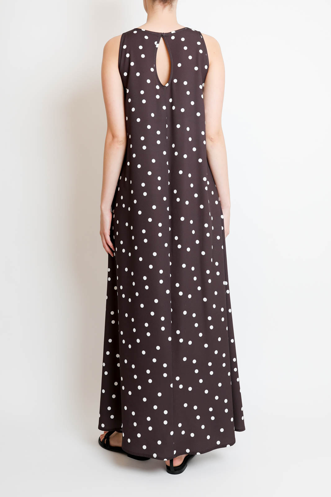 Kleid Ona Tupfen in Tupfen Braun