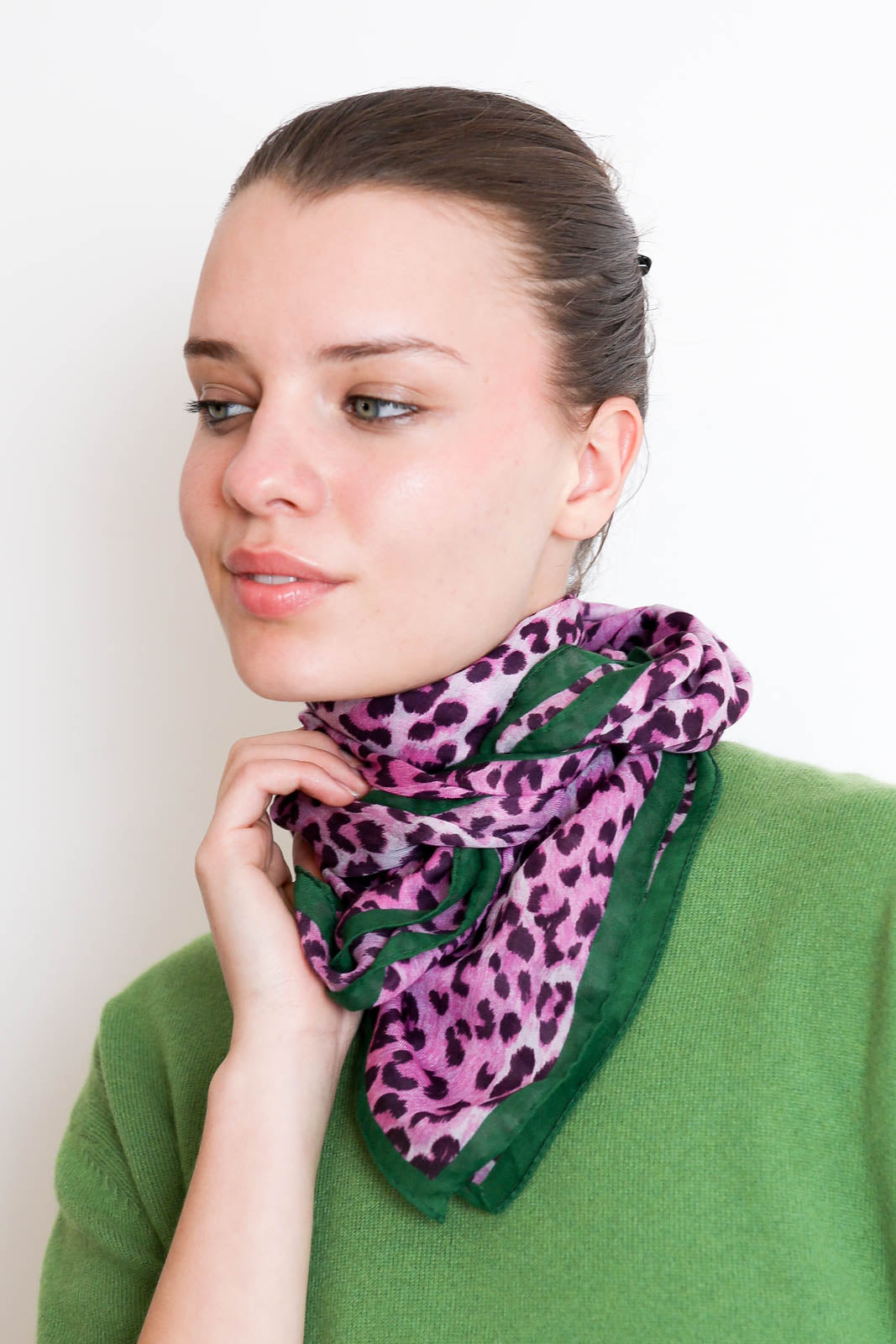 Destin, Schal Cot Carre in Acid