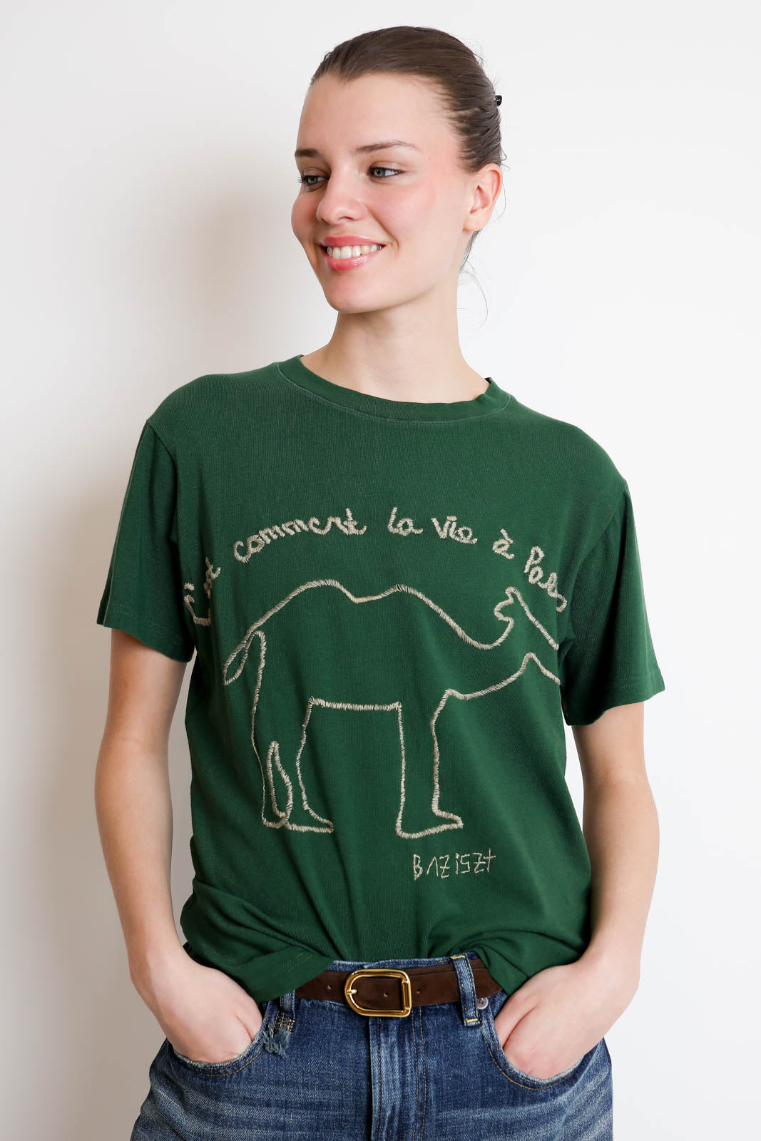 Baziszt, T-Shirt Kamy in Green
