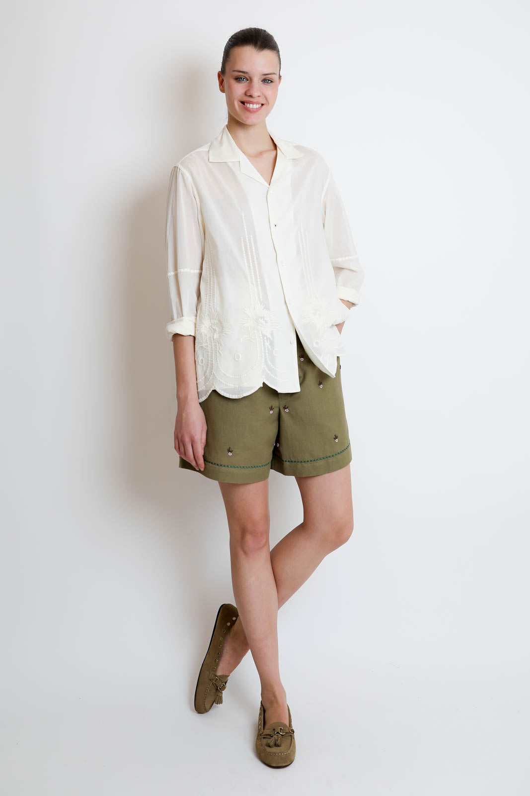 Baziszt, Bluse Grace in White