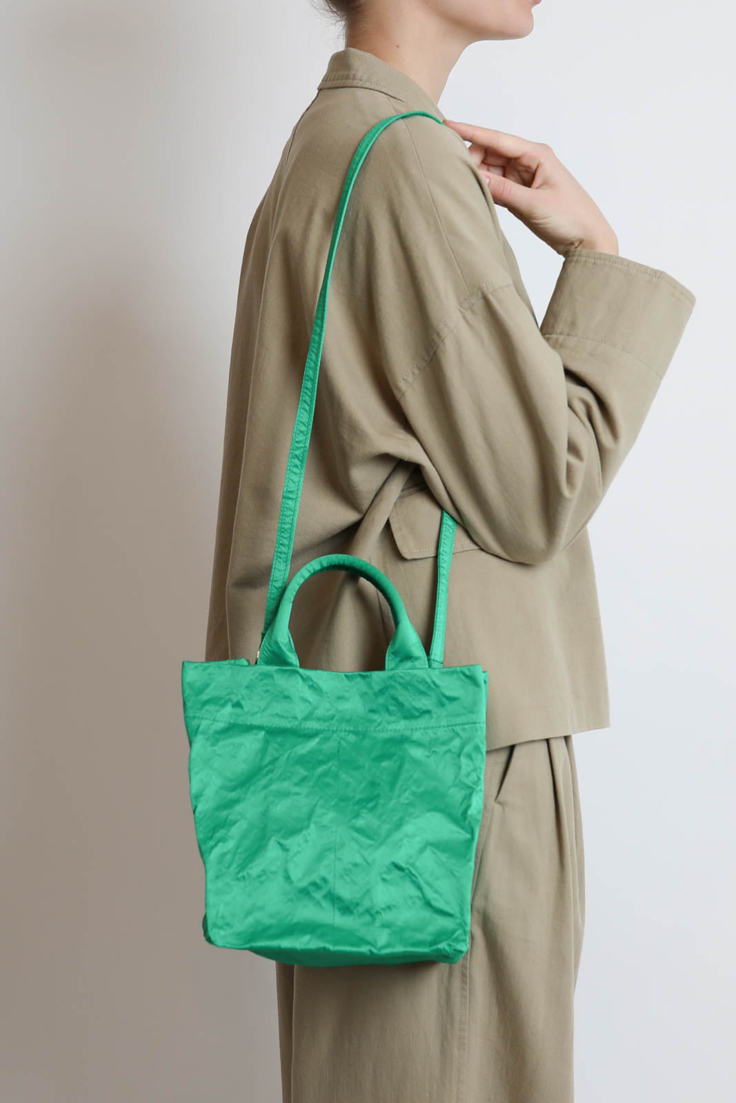 Zilla, Tasche Satin Dado in Basilico