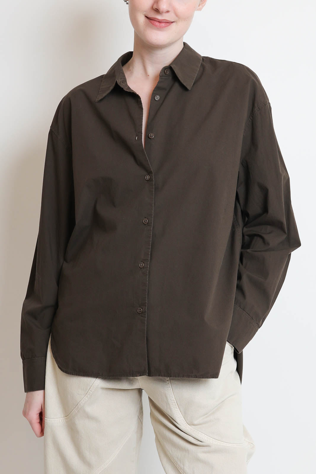 Nili Lotan, Bluse Amante in Wood