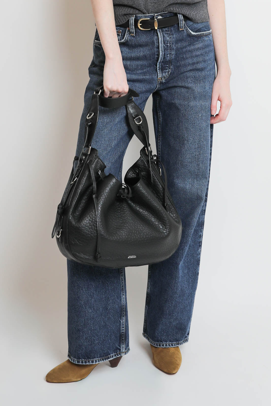 Isabel Marant, Tasche Bolton Hobo in Schwarz/Silber