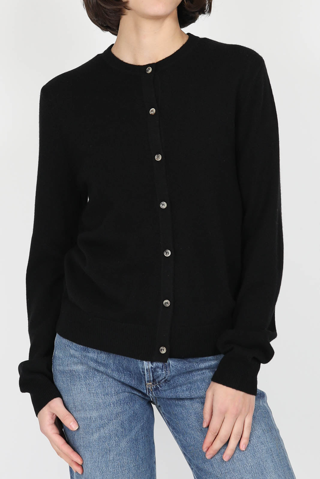 Cardigan aus Kaschmir in Schwarz