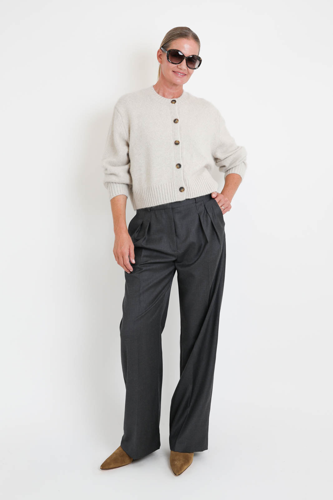 Loulou de Saison, Hose Sbiru in Anthracite Melange
