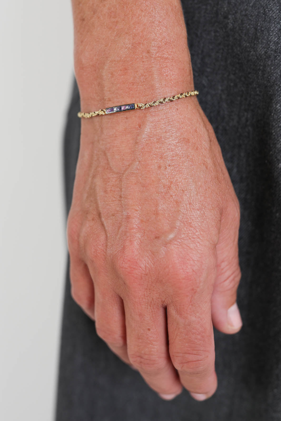 Marie Laure Chamorel, Armband aus Sterling Silver in Gold/Braun