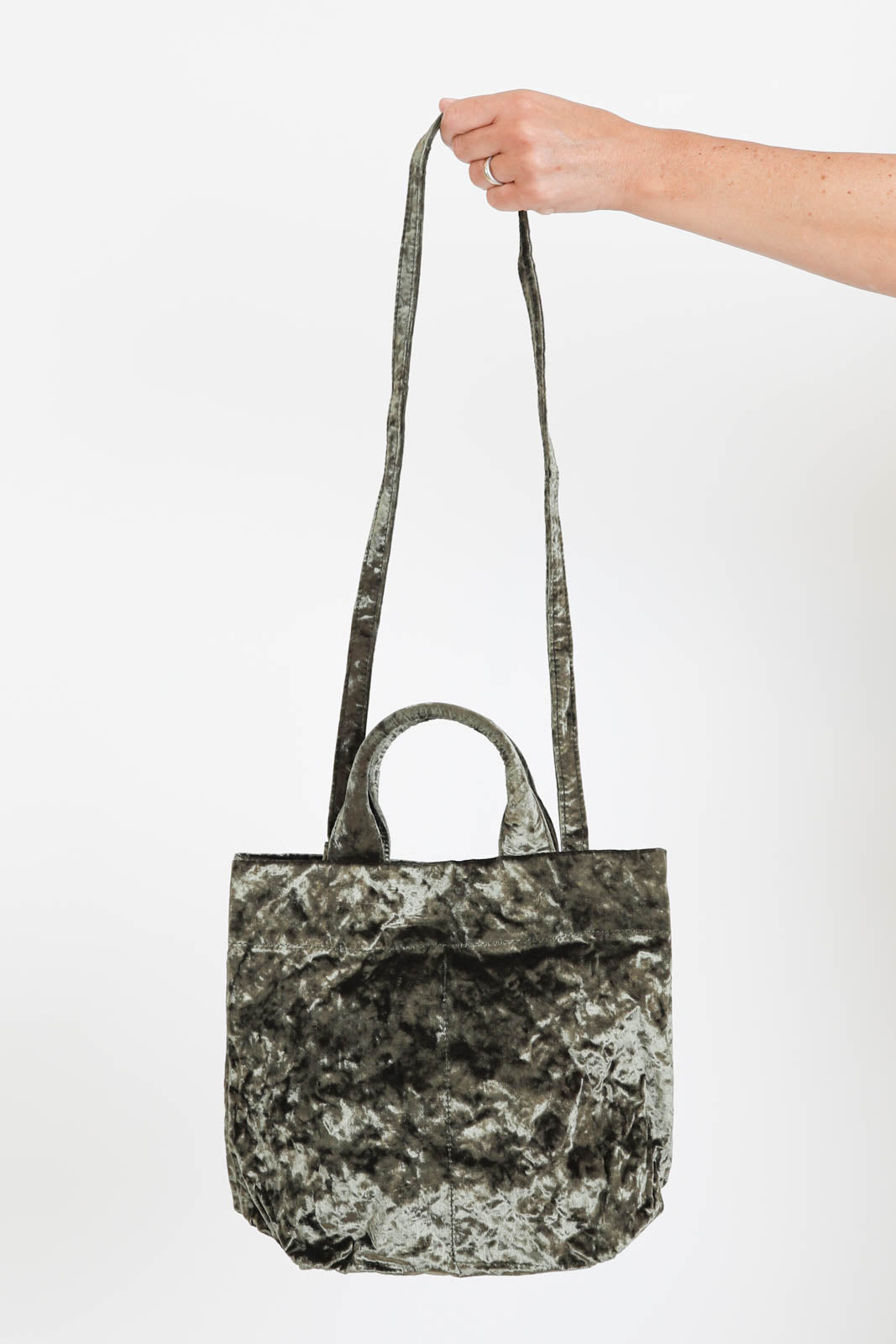 Zilla, " Bag " Velvet Dado in Khaki