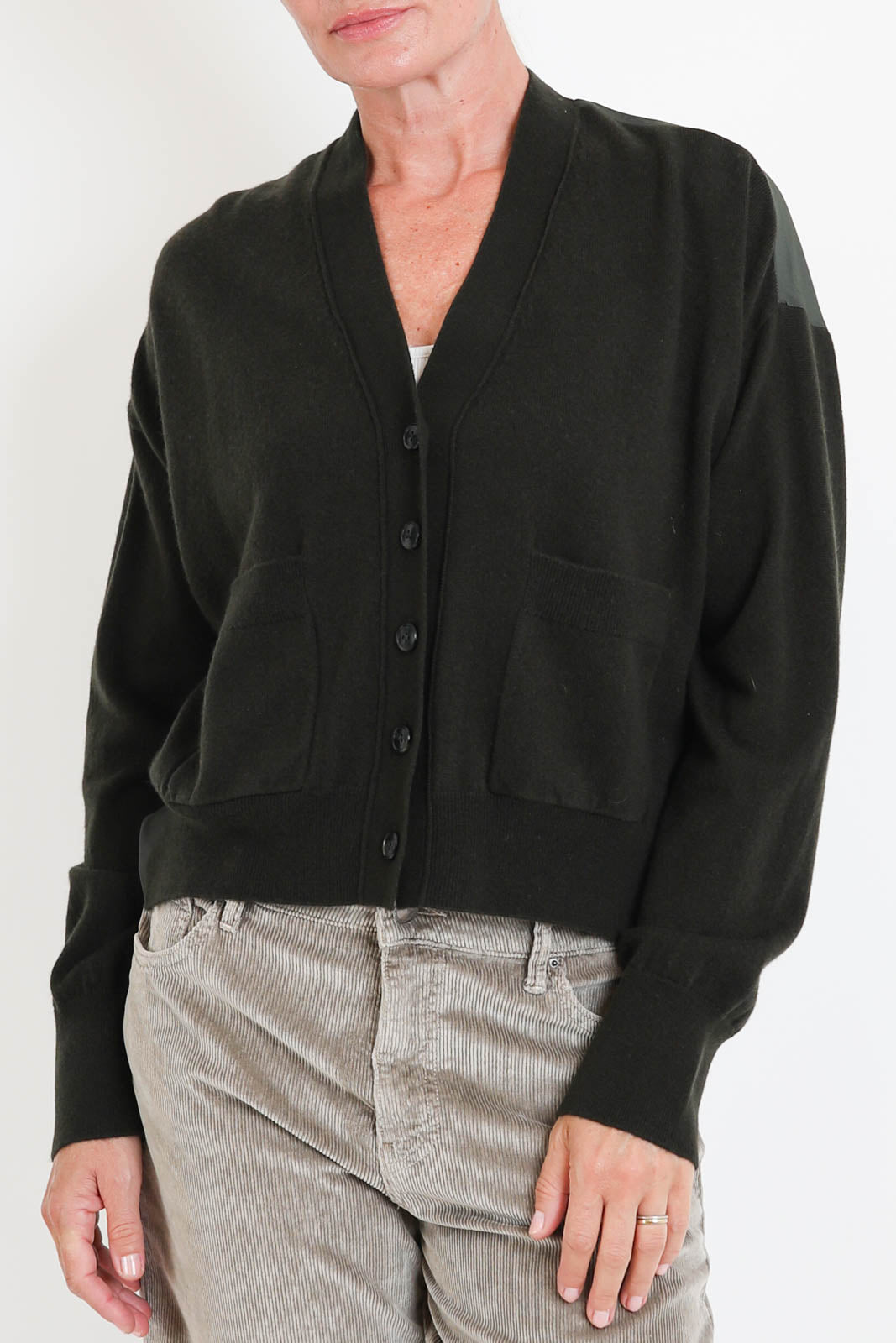 Zenggi, Cardigan Woven Mix in Pine Green
