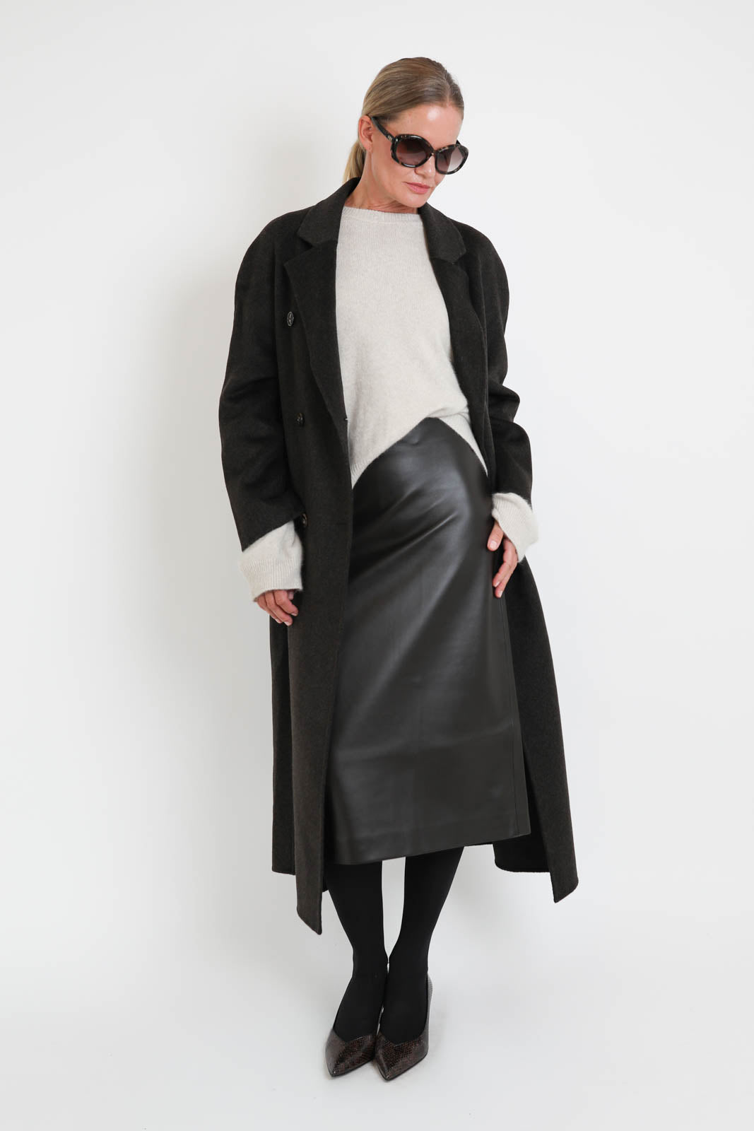 Loulou de Saison, Pullover Tristan in Stone Melange