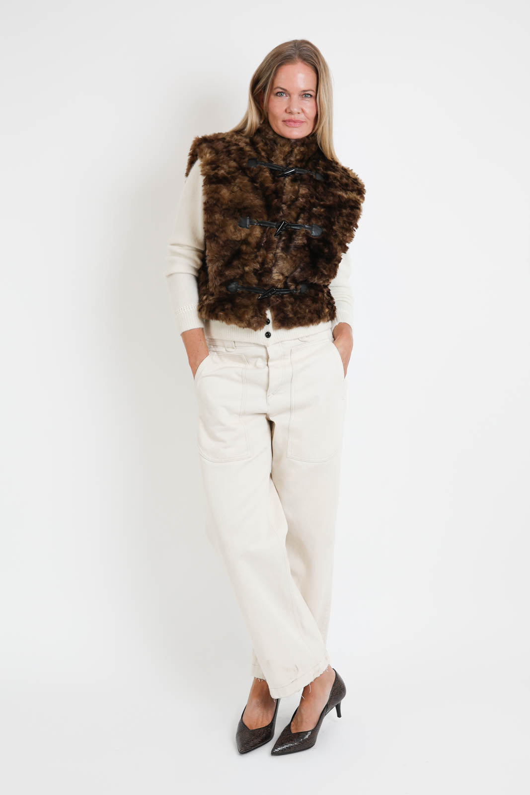 Isabel Marant, Gilet Jocya in Braun