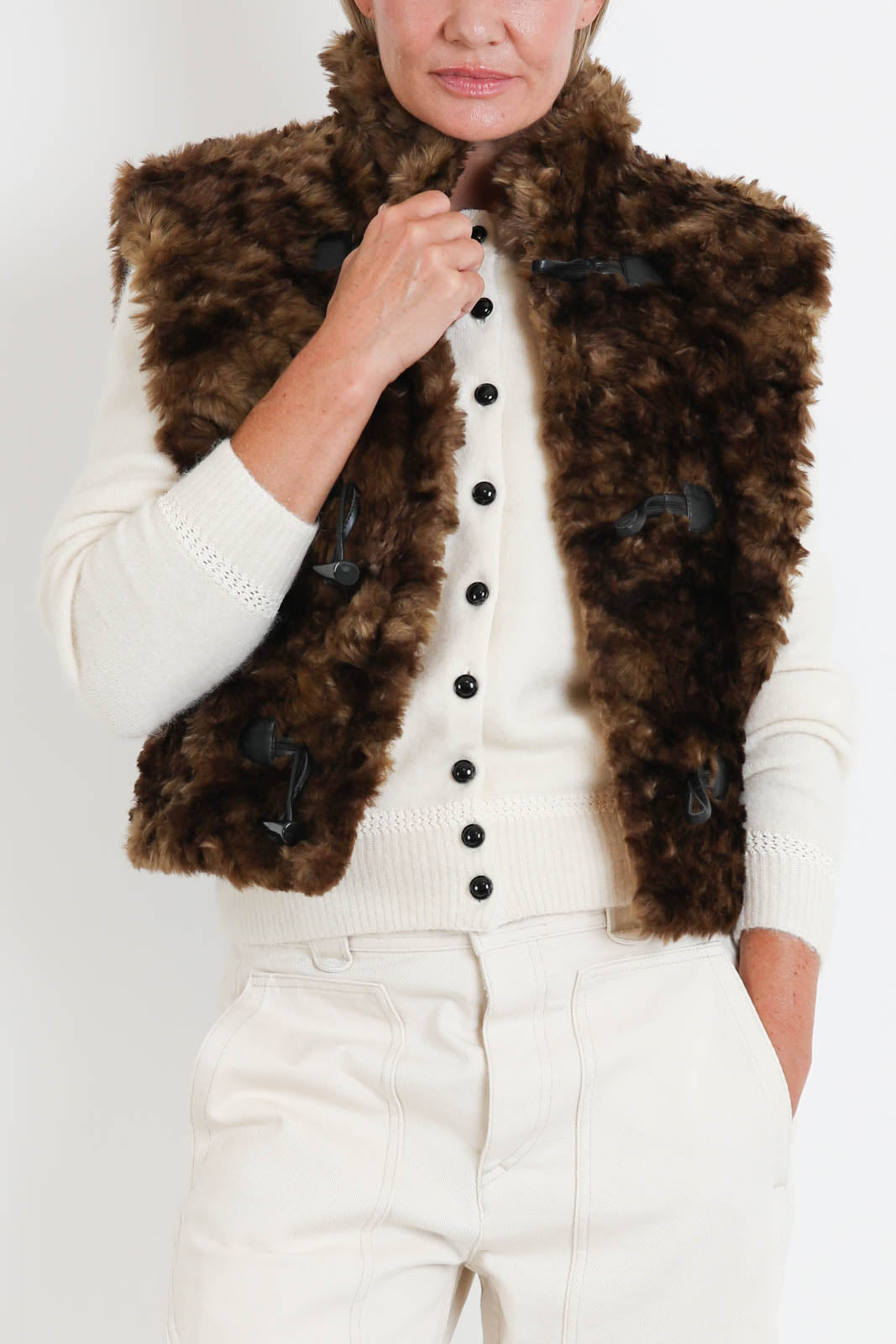 Isabel Marant, Gilet Jocya in Braun