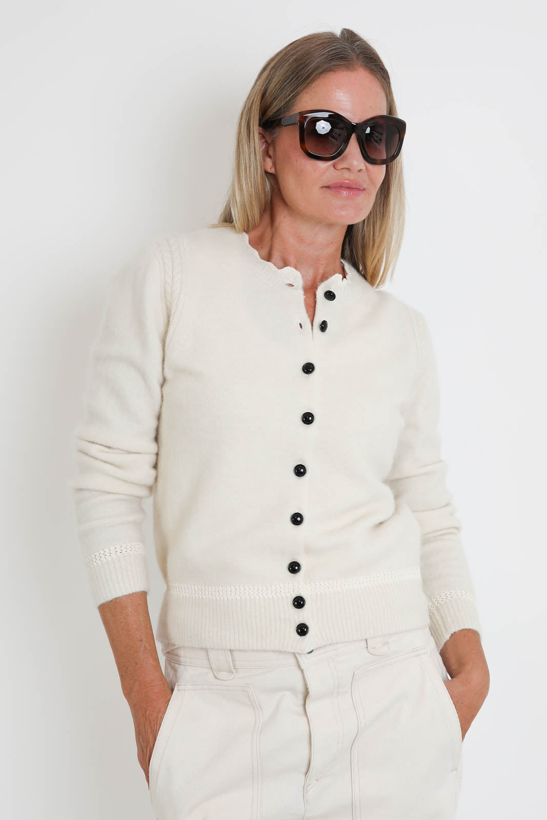Marant Étoile, Cardigan Naia in Ecru