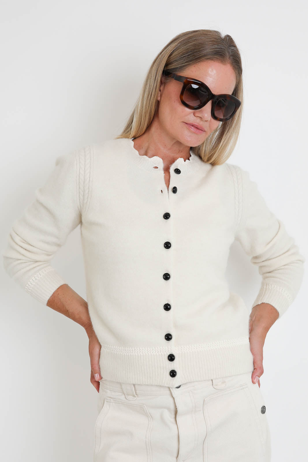 Marant Étoile, Cardigan Naia in Ecru