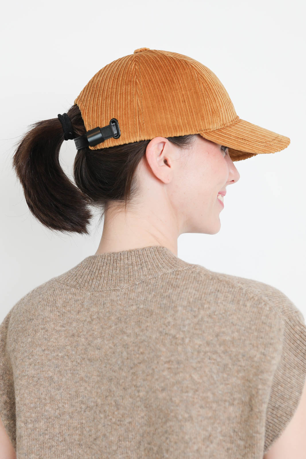 Headoniste, Baseball-Cap Velours in Honey
