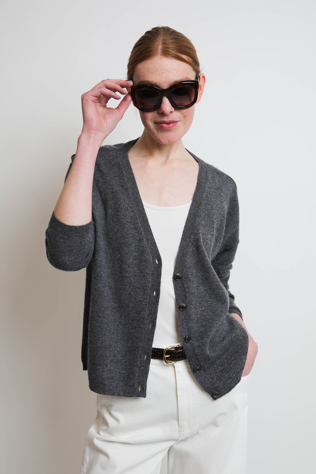 Lisa Yang, Cardigan Abby in Graphite