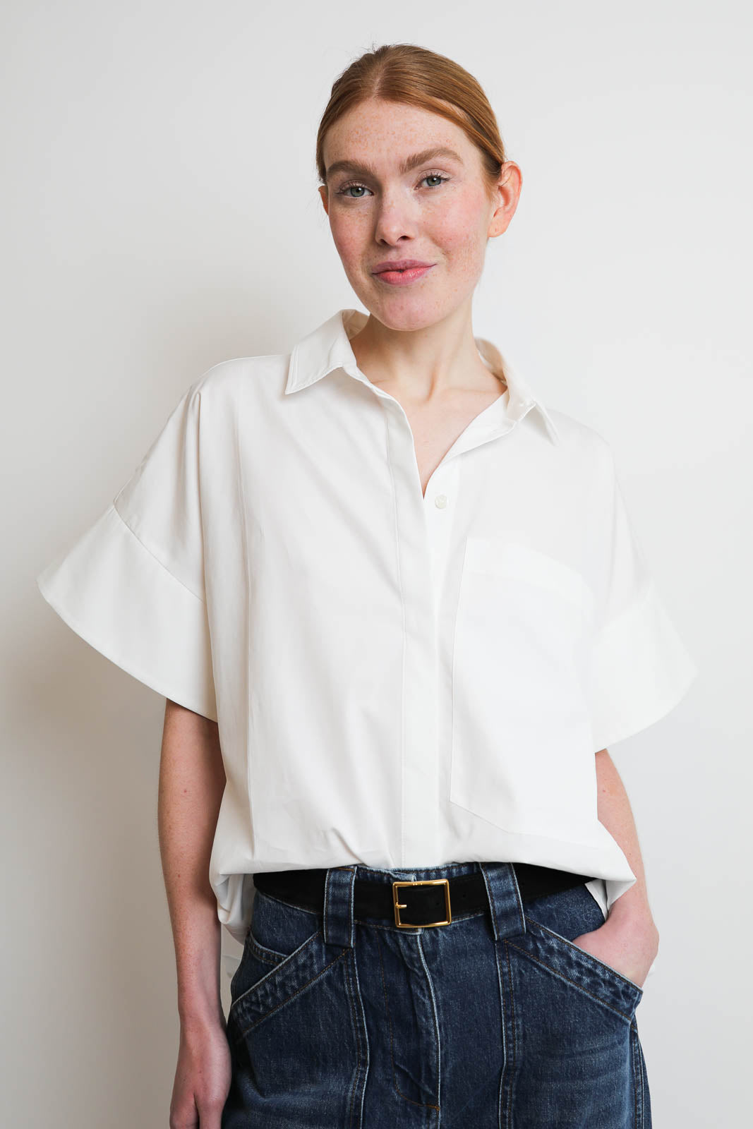 CO, Bluse Boxy in Weiss