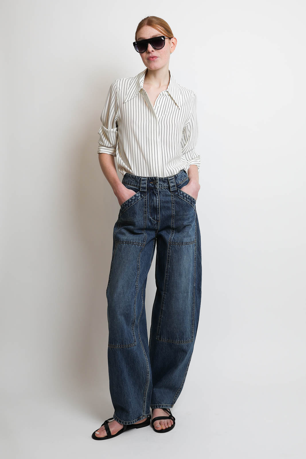 CO, Bluse Fitted Classic in Stripe