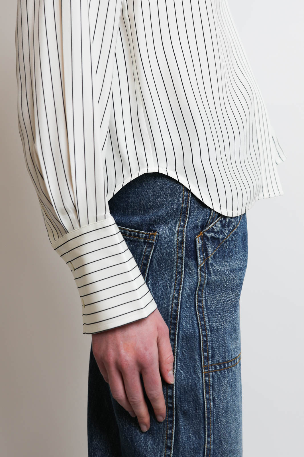 CO, Bluse Fitted Classic in Stripe