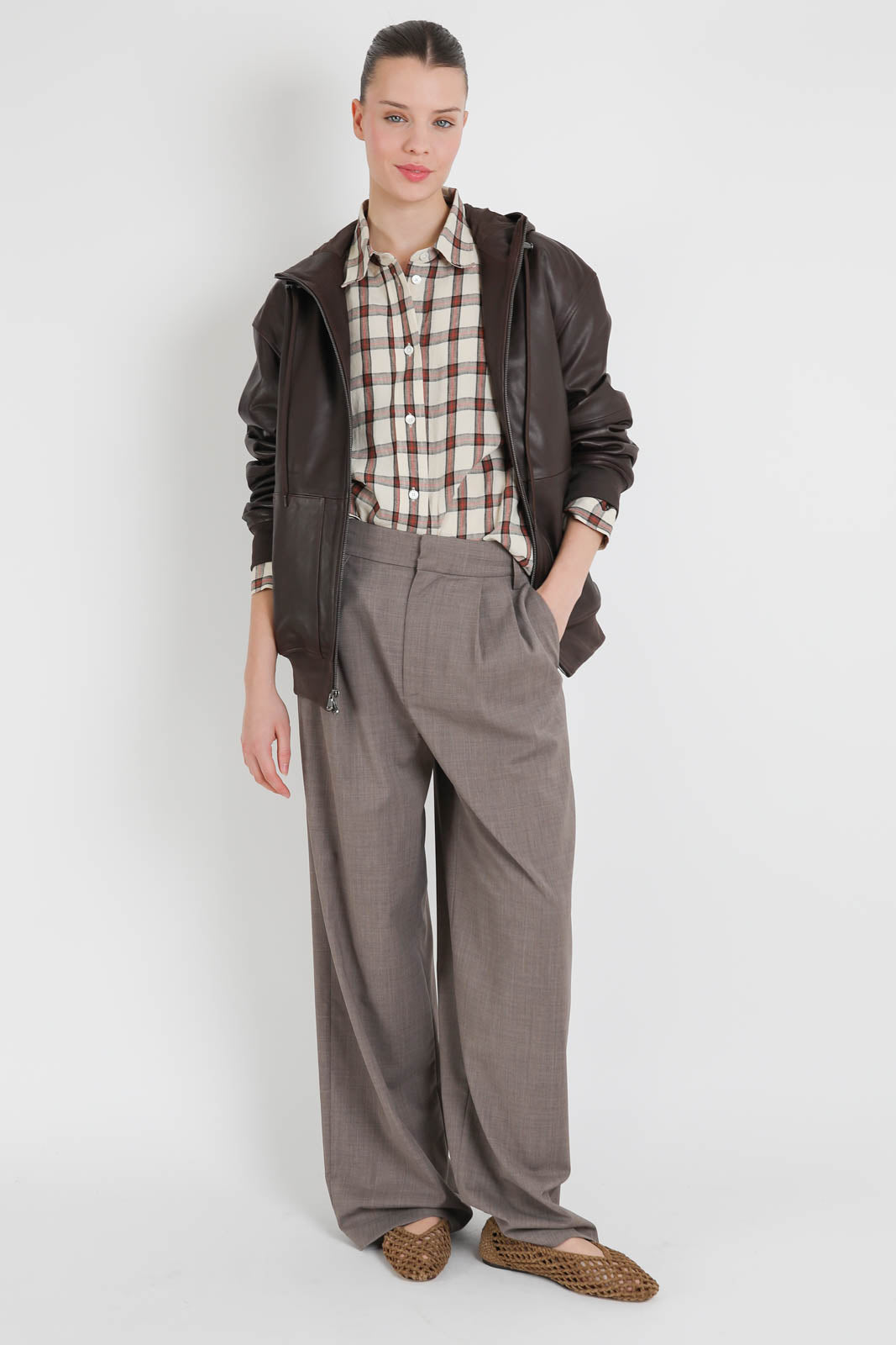 Tibi, Hose Stella in Cedar Melange