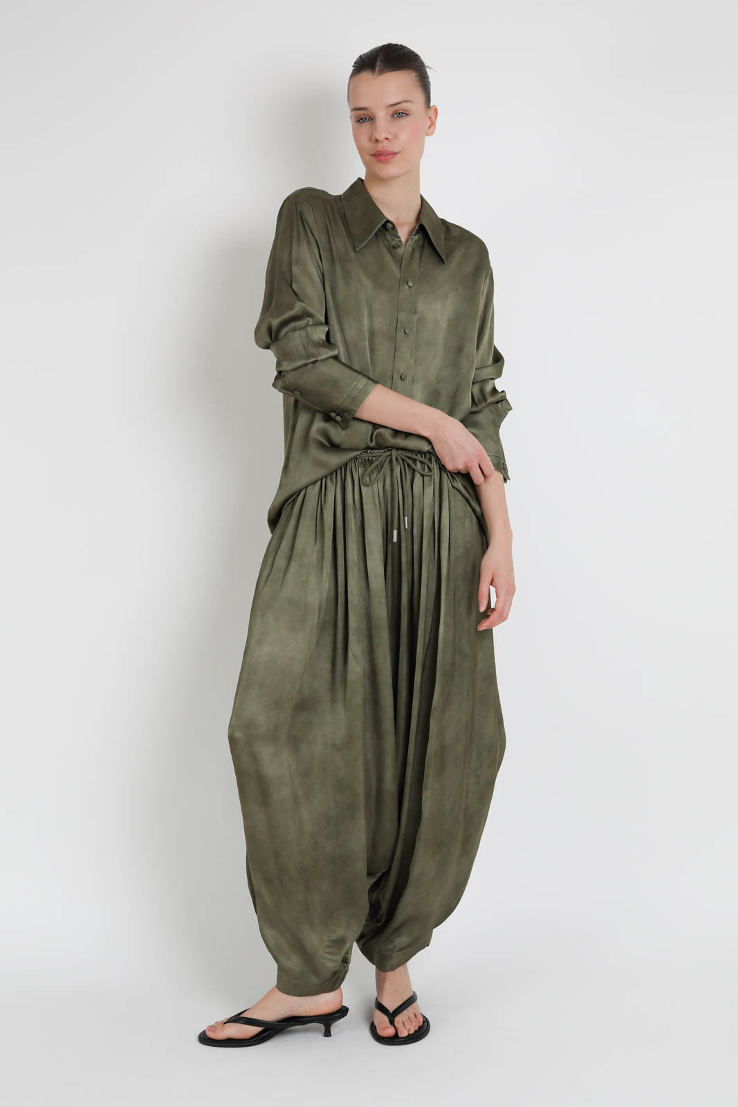CO, Bluse Tapered in Jade