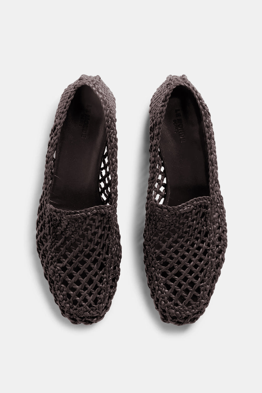 Le Monde Béryl, Soft Knotted Loafers in Chocolate