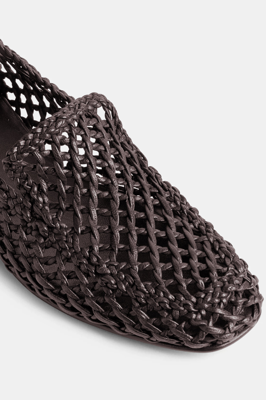 Le Monde Béryl, Soft Knotted Loafers in Chocolate