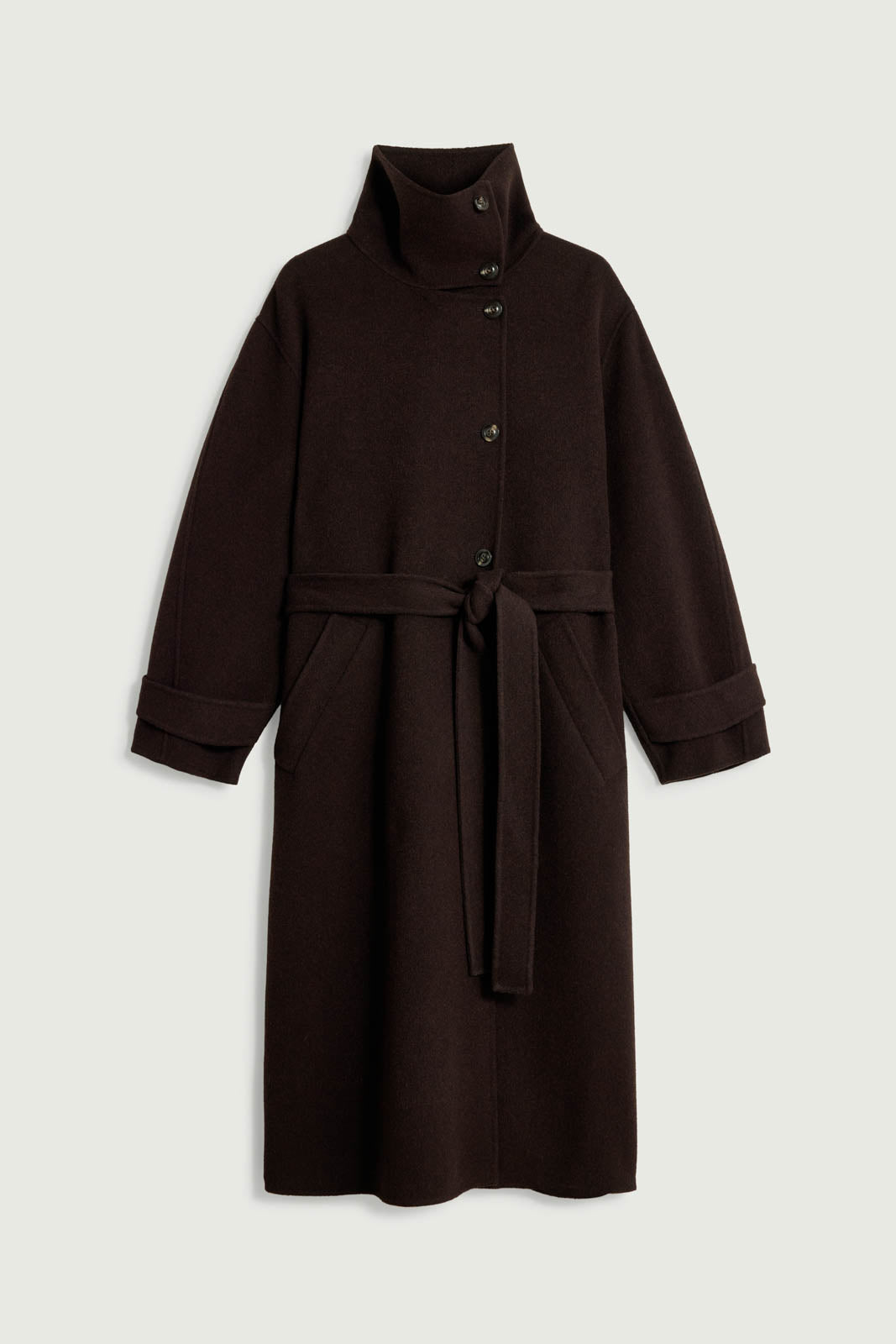 Soeur, Mantel James in Marron Fonce