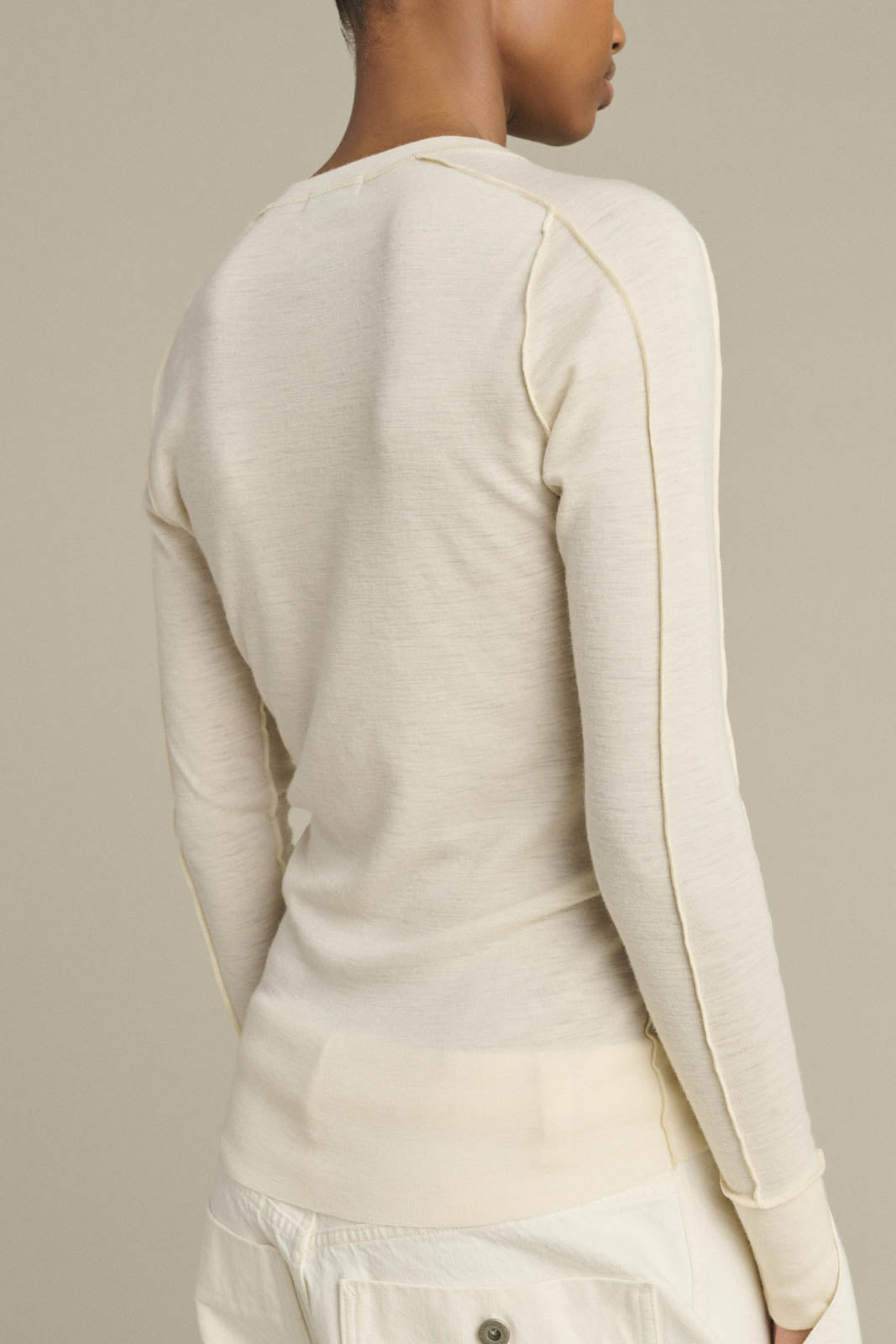 Soeur, Langarm-Shirt Laos in Ecru