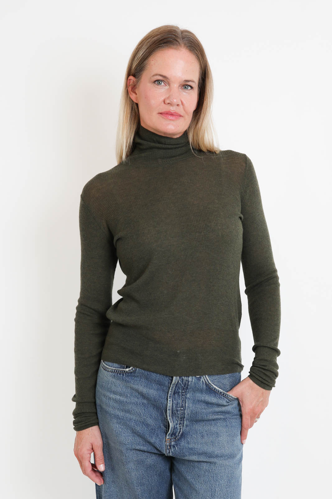 CTPlage, Pullover High Neck in Khaki