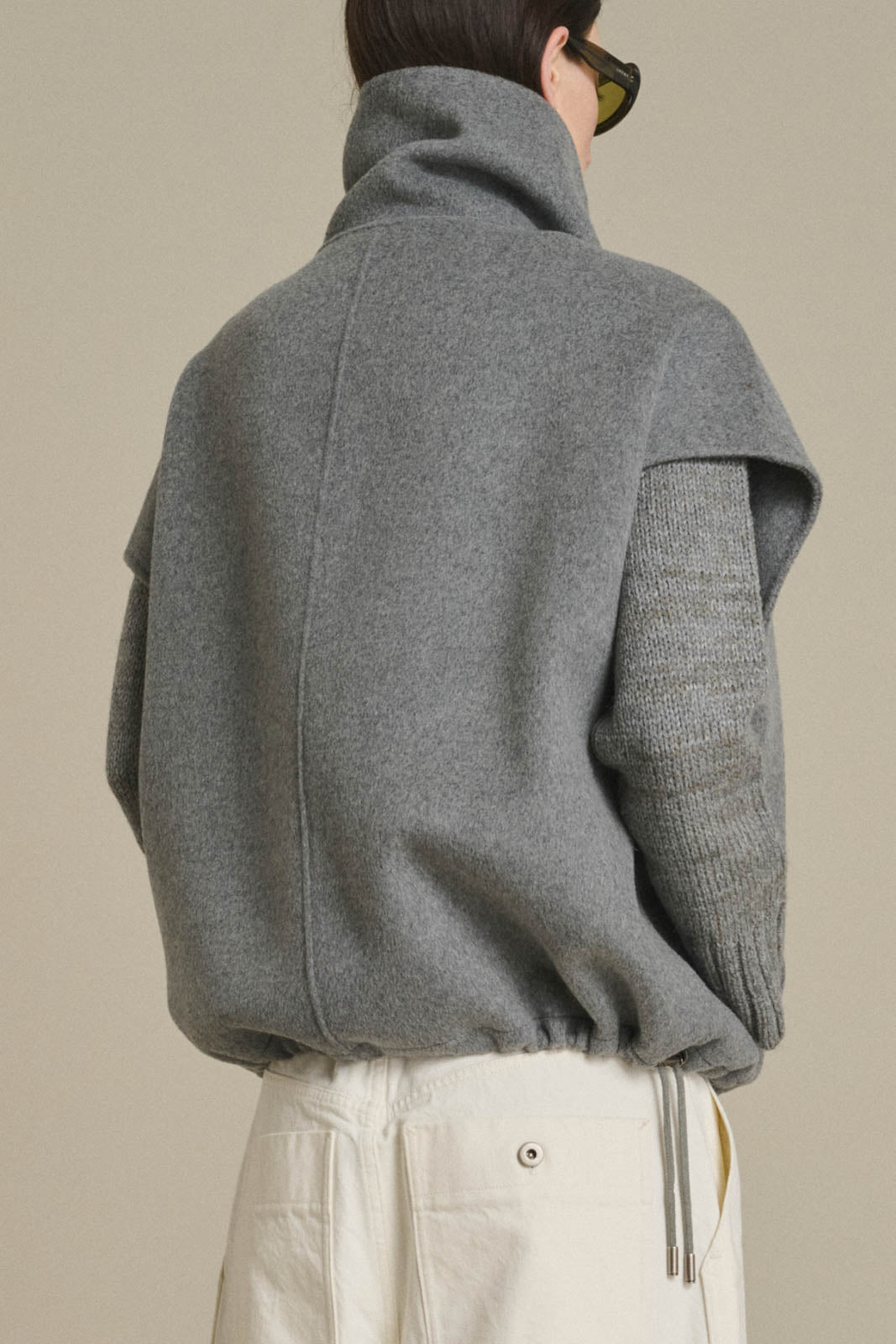 Soeur, Gilet Juno in Gris Clair