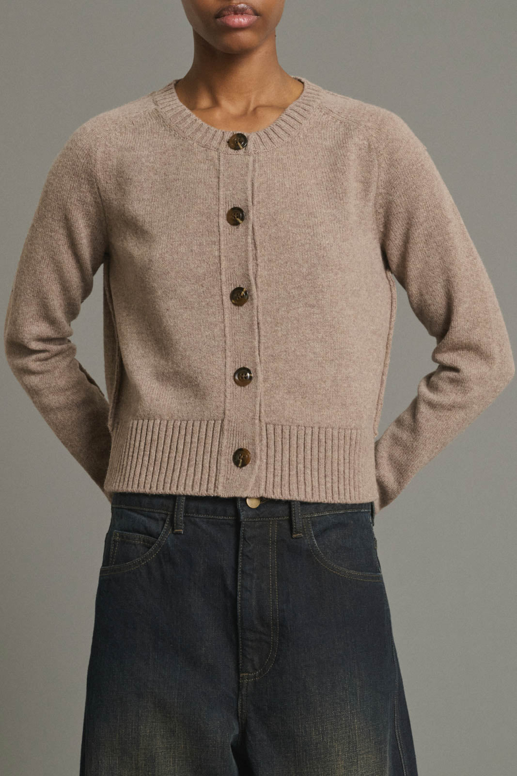 Soeur, Cardigan Virginia in Beige Chine