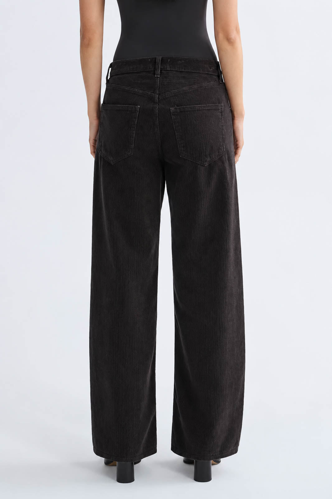 Agolde, Hose Low Curve Corduroy in Forge