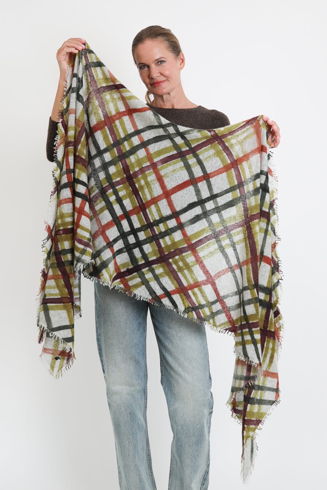 Faliero Sarti, Schal Melany in Beige Multi