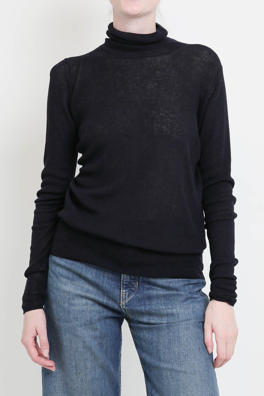 Pullover aus Wolle in Navy