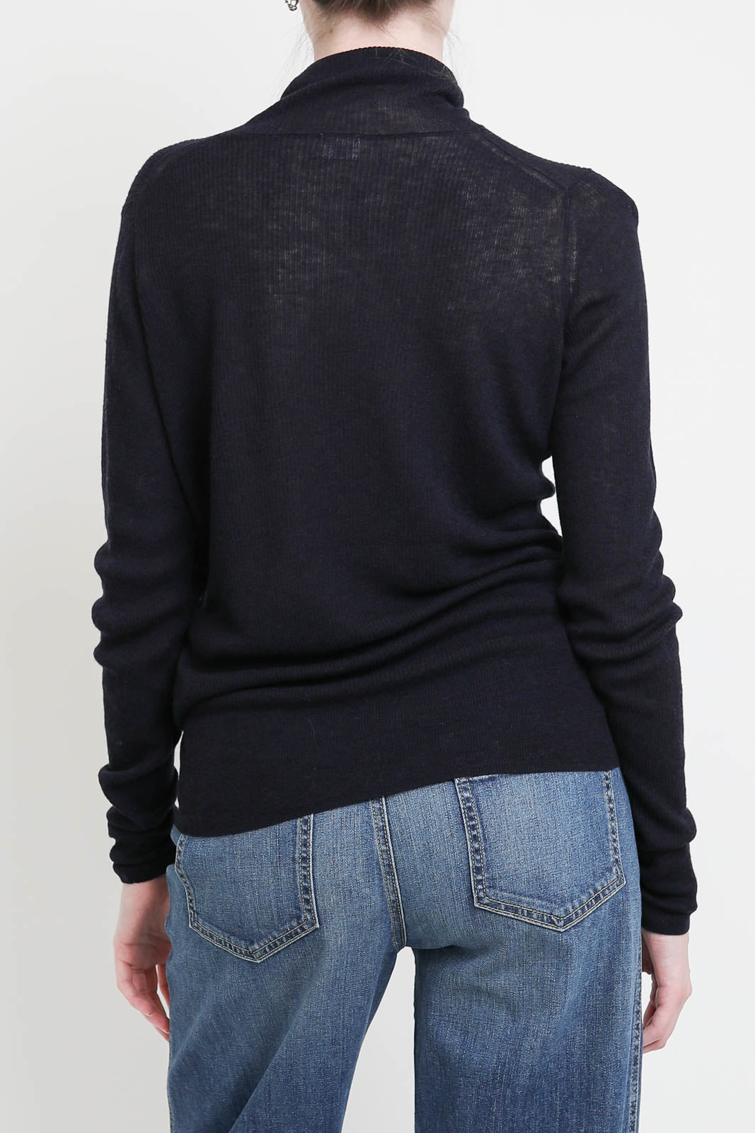 Pullover aus Wolle in Navy