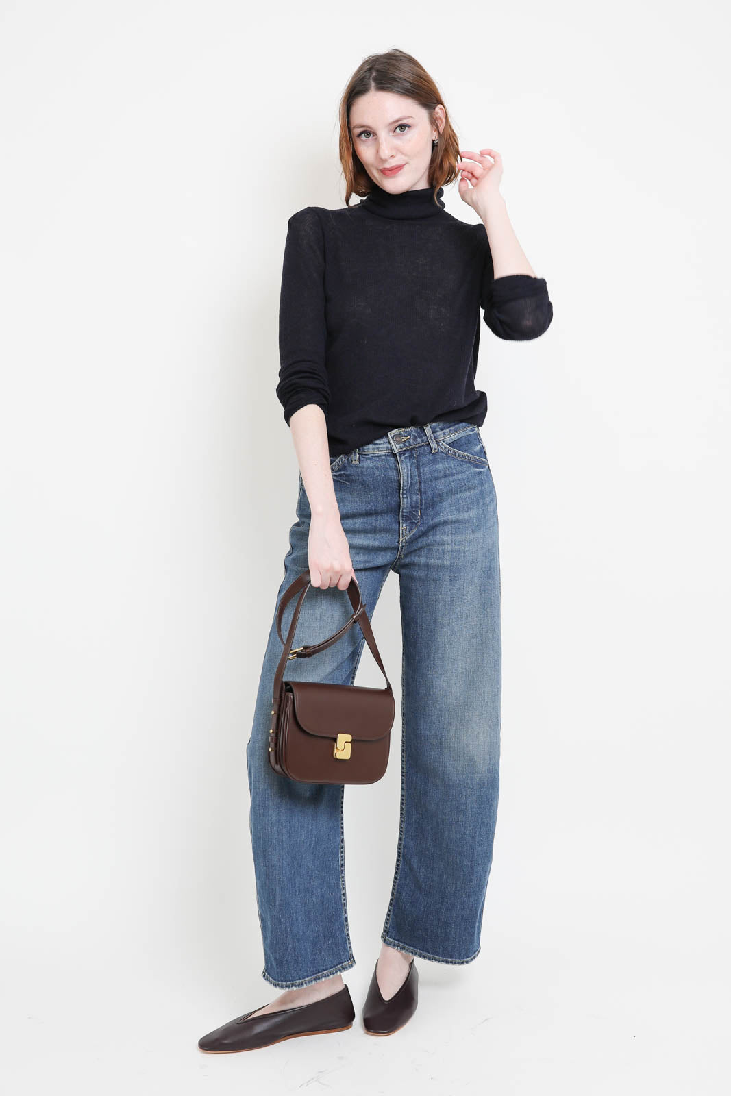 Pullover aus Wolle in Navy