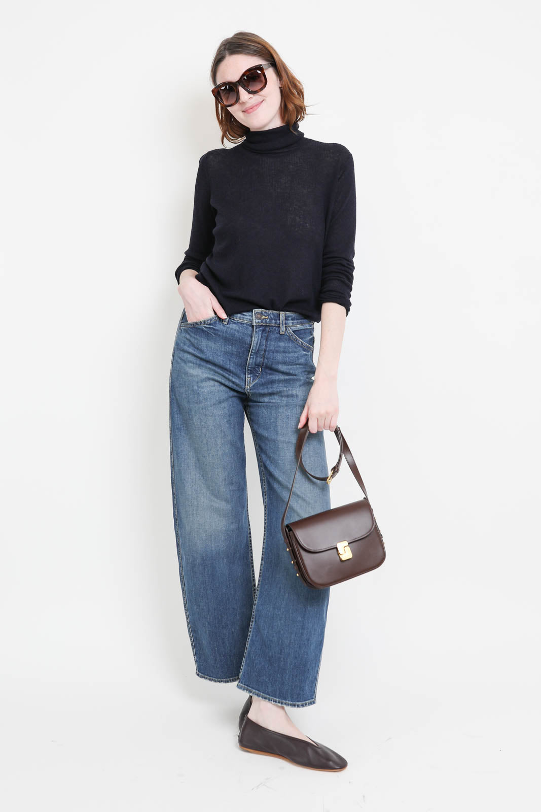 Pullover aus Wolle in Navy