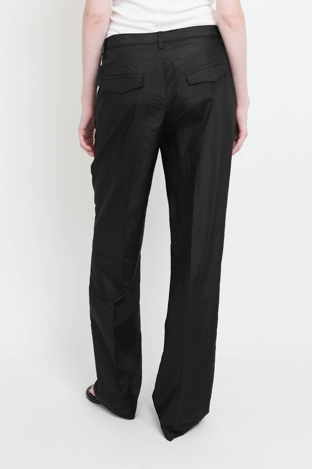 Tibi Hose Crispy Rodney in Schwarz