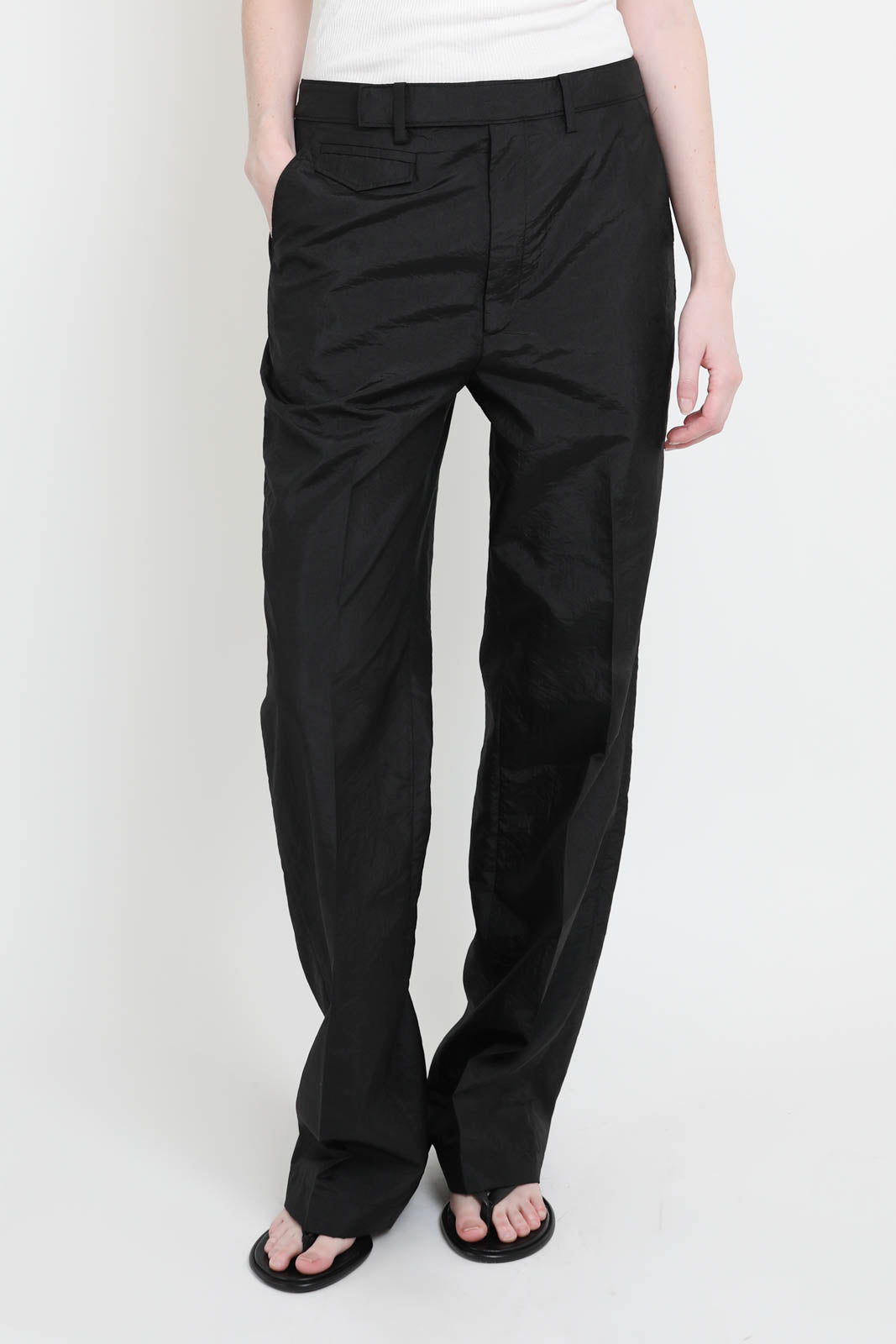 Tibi Hose Crispy Rodney in Schwarz