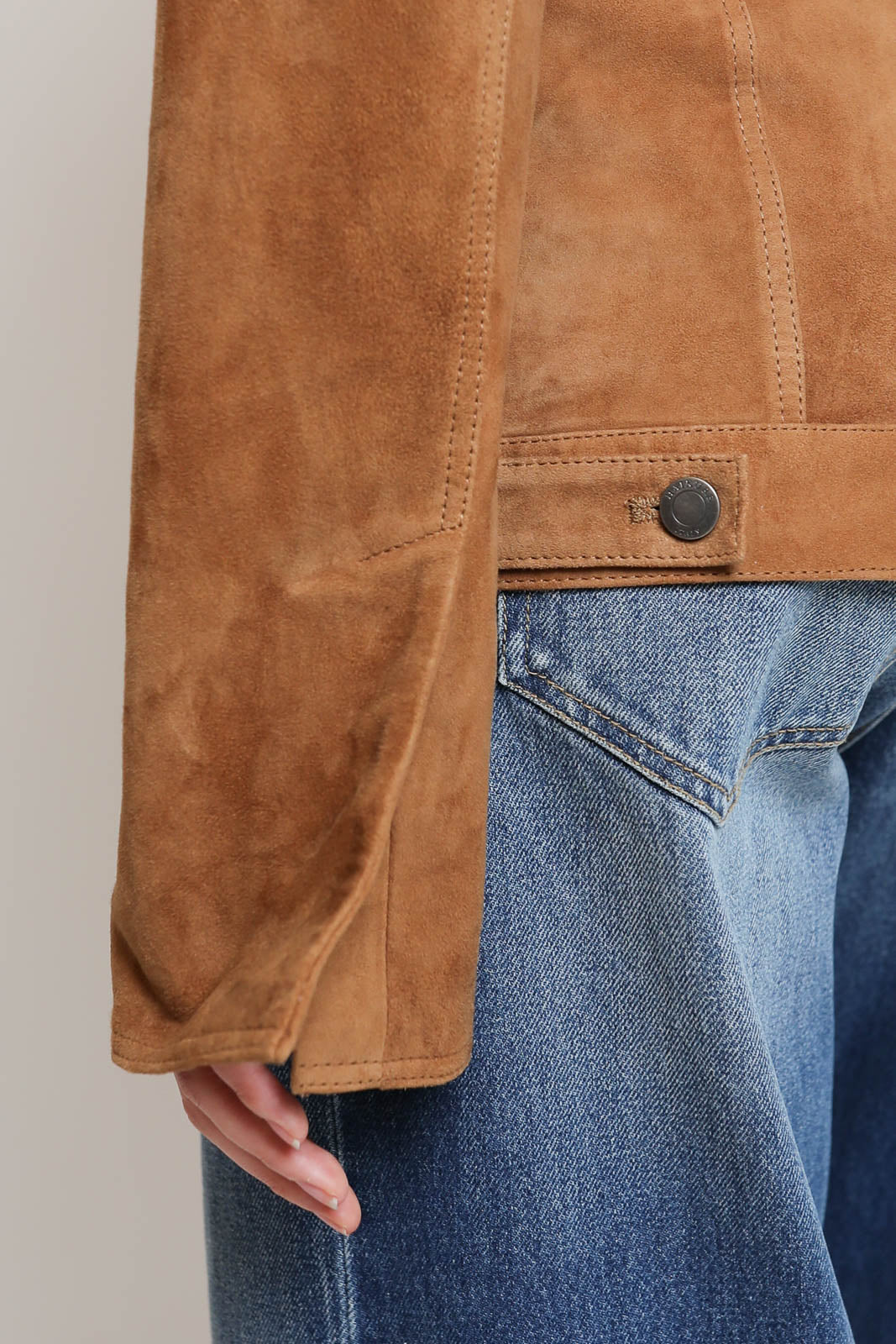 Haikure_Jacke Temple Suede in Chocolate