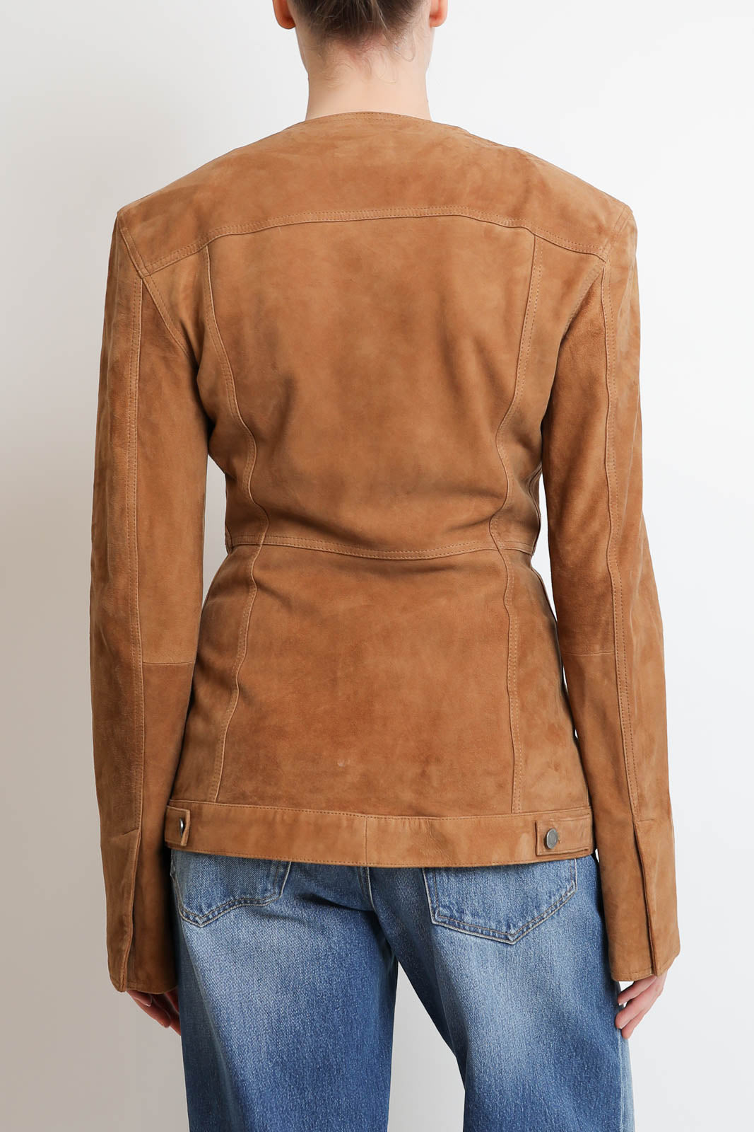 Haikure_Jacke Temple Suede in Chocolate