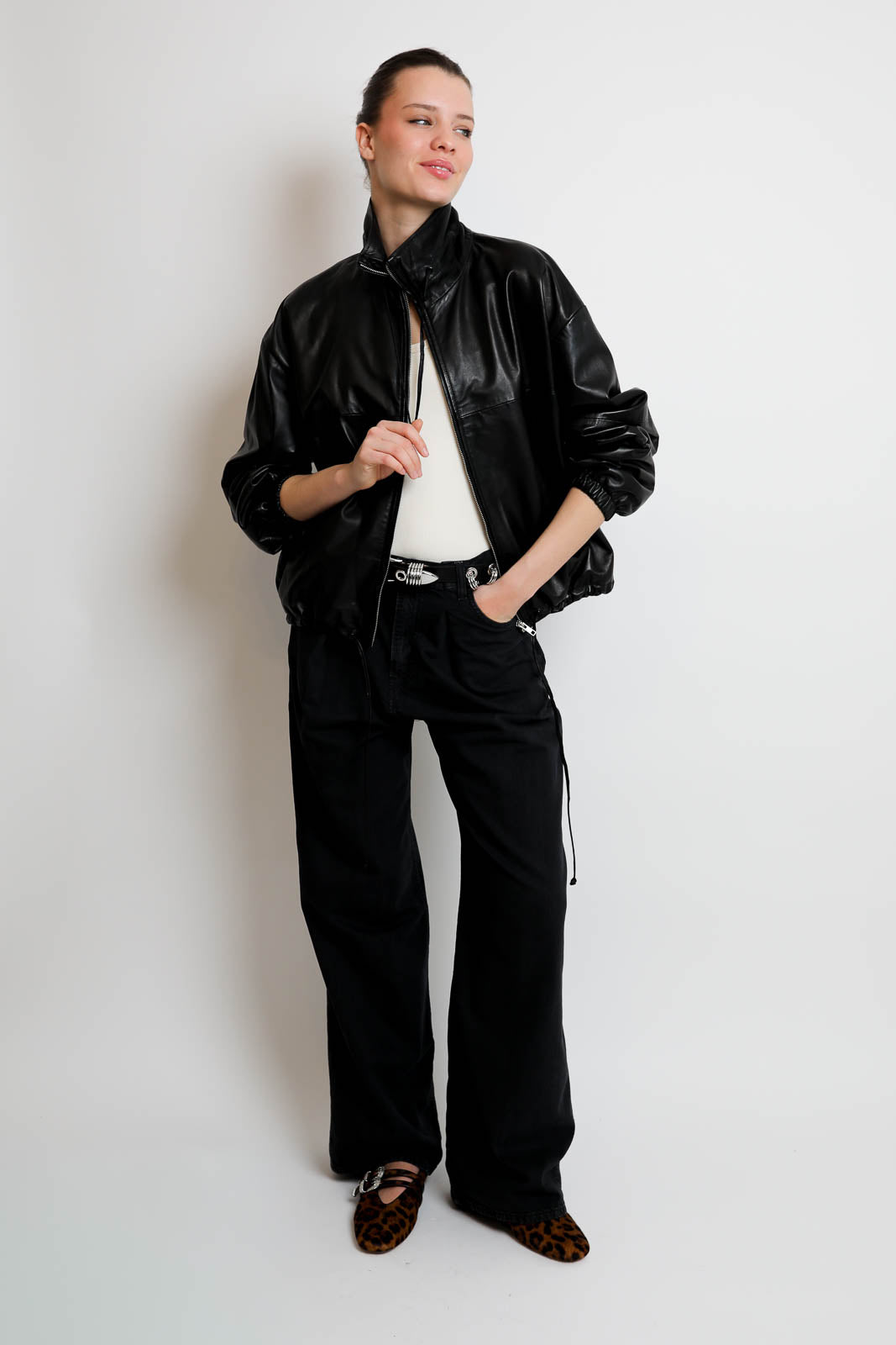 Haikure_Jacke Jordan Nappa in Schwarz