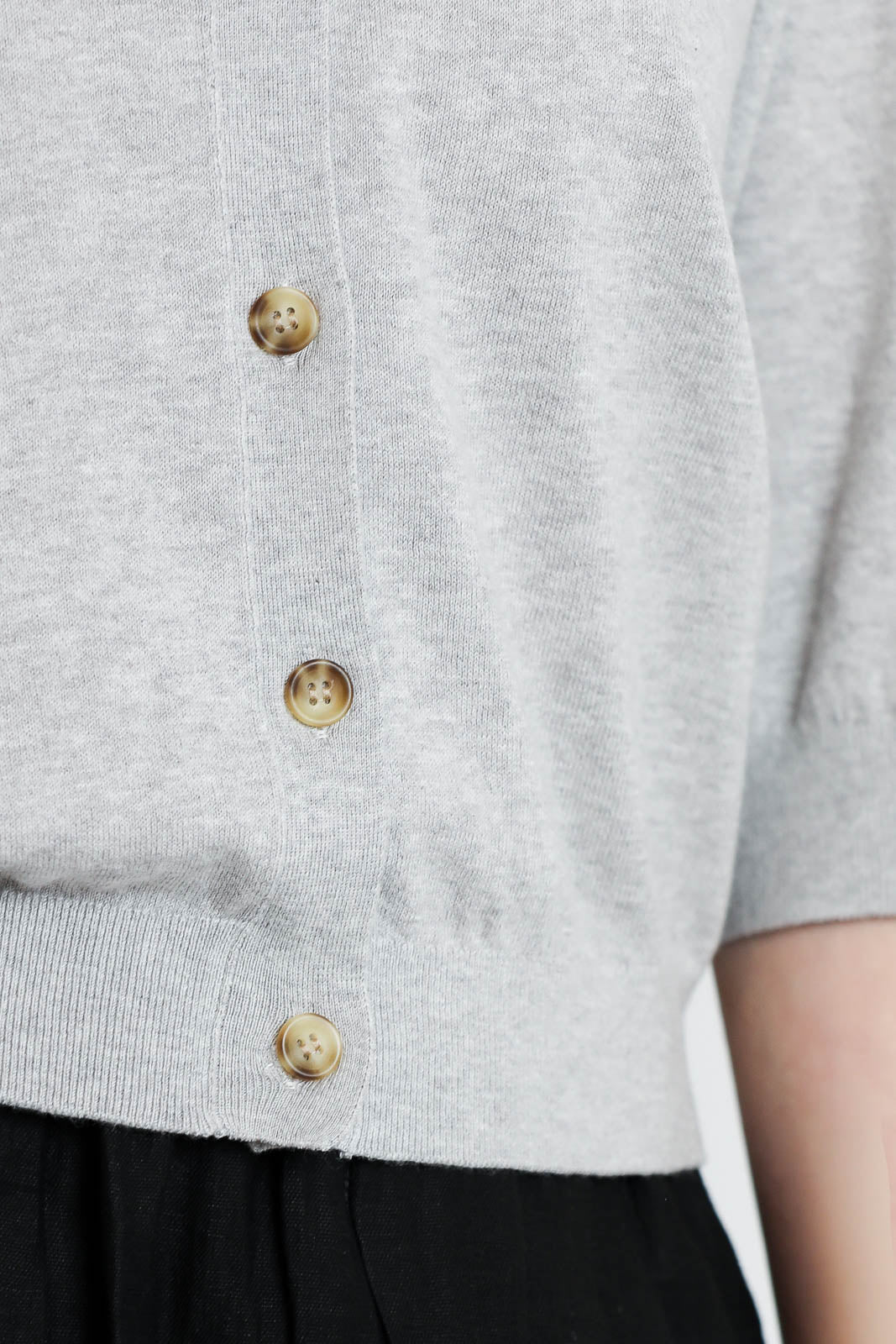 Cardigan Cash in Light Grey Melange