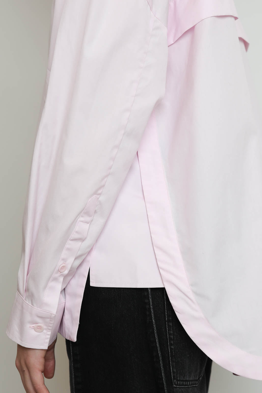 Tibi, Bluse Gabe Oversized in Pink