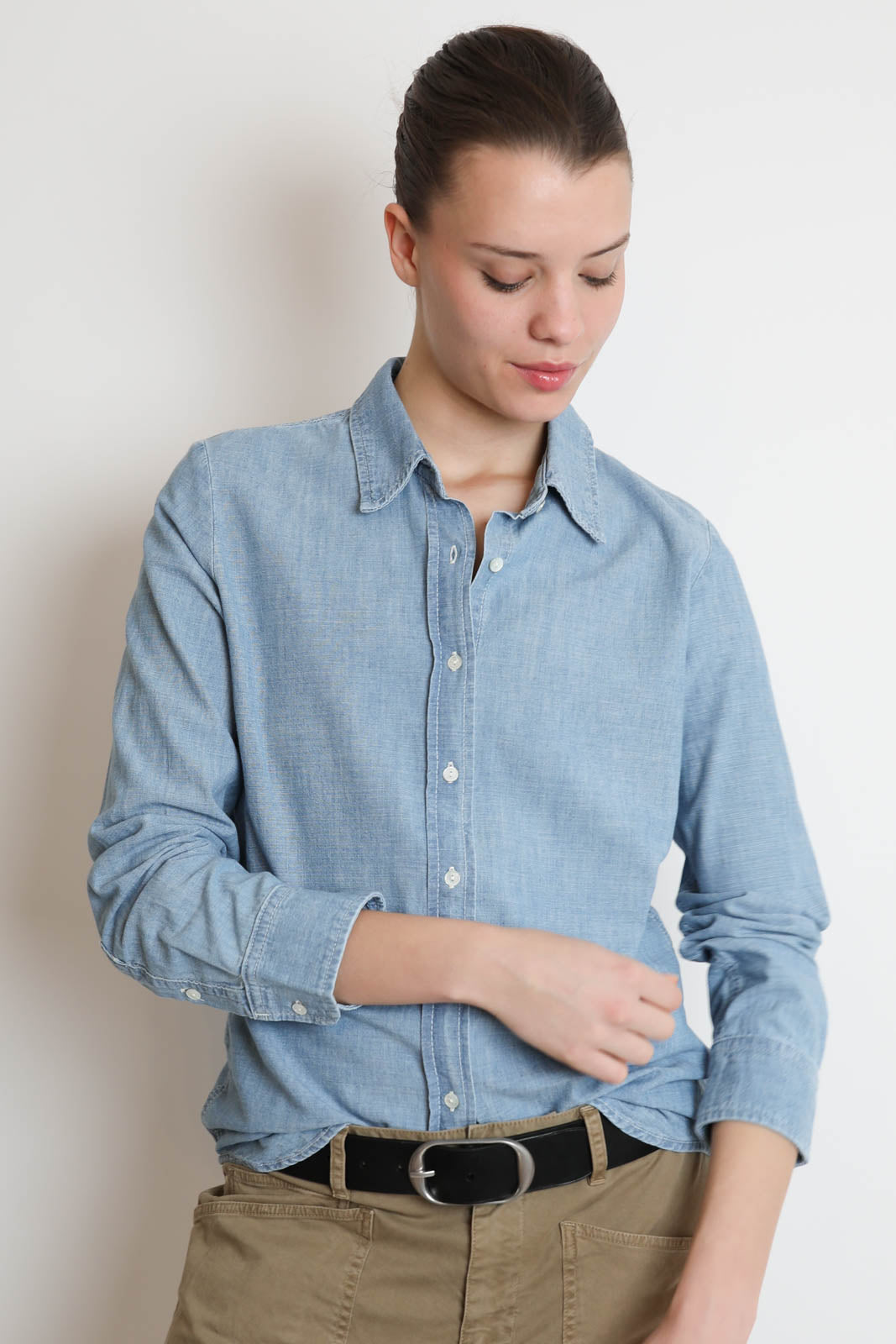 Nili Lotan, Bluse Monti in Chambray