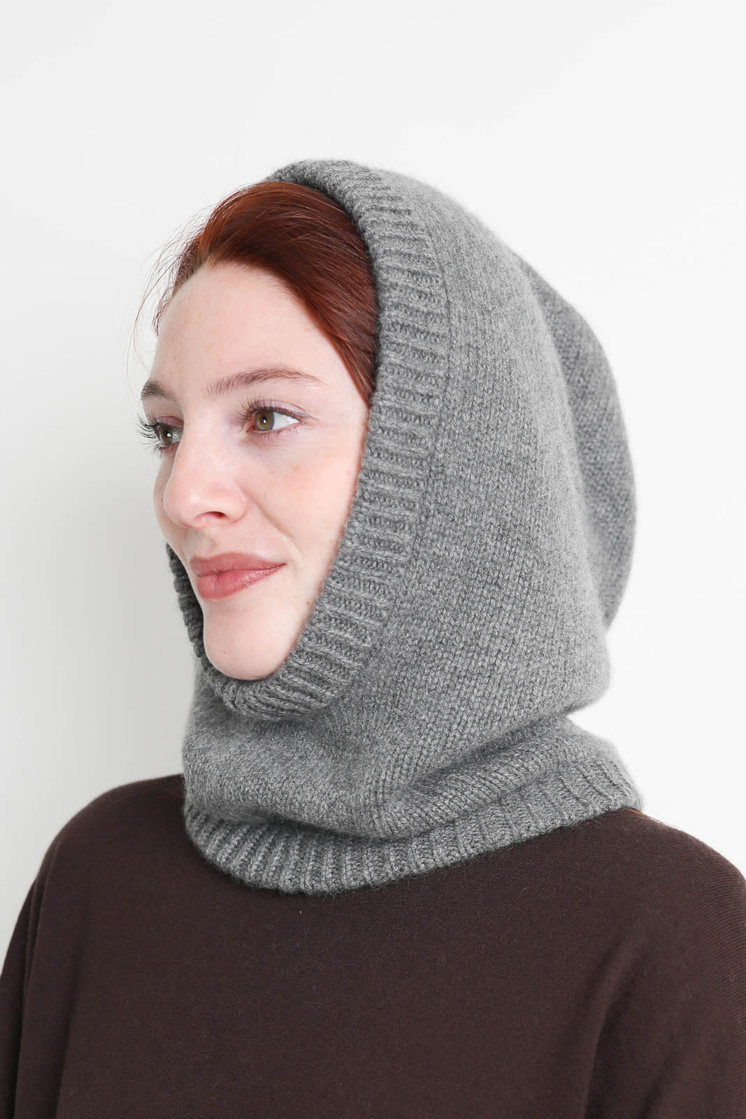 Soft Goat, Mütze Balaclava in Grau